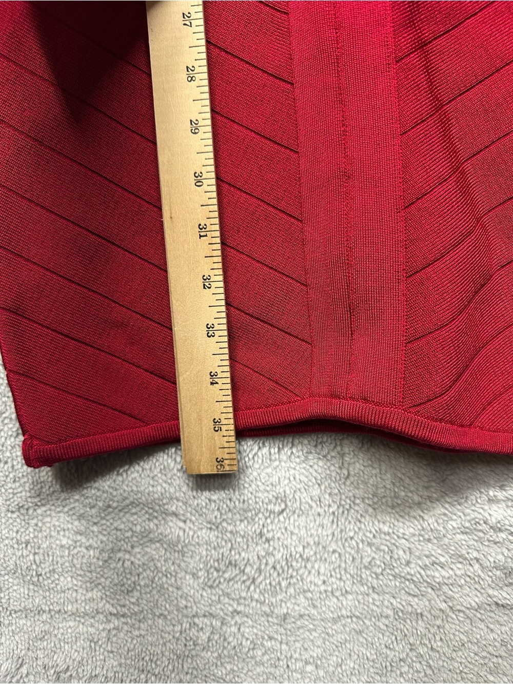 Bebe Y2K Red Bandage Bodycon Dress Strappy Cutout Back Mini Clubwear Going Out - Picture 8 of 9